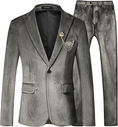 Load image into Gallery viewer, Velvet One Button Tuxedo 2 Piece Men Suits