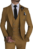 Load image into Gallery viewer, Stylish Peak Lapel Double Breasted One Button 3 Piece Men's Suit