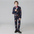 Load image into Gallery viewer, Unique Design Slim Fit Modern 5 Piece Boys Suits