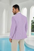 Load image into Gallery viewer, Seersucker Striped Men's Summer Blazer