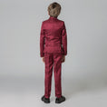 Load image into Gallery viewer, Unique Design Slim Fit Modern 5 Piece Boys Suits