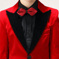 Load image into Gallery viewer, Red Velvet 5 Piece Boy's Formal Boys Suits