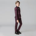 Load image into Gallery viewer, Unique Design Slim Fit Modern 5 Piece Boys Suits