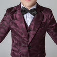 Load image into Gallery viewer, Unique Design Slim Fit Modern 5 Piece Boys Suits