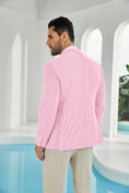 Load image into Gallery viewer, Seersucker Striped Men's Summer Blazer