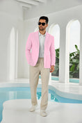 Load image into Gallery viewer, Seersucker Striped Men's Summer Blazer