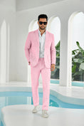 Load image into Gallery viewer, Summer Seersucker Striped 2 Piece Men's Suit (Upgraded Version)