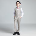 Load image into Gallery viewer, Unique Design Slim Fit Modern 5 Piece Boys Suits