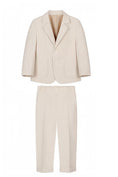 Cargar la imagen en la vista de la galería, Boys Beige Single-Breasted 2-Piece Suit for Formal Weddings