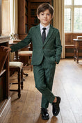 Bild in Galerie-Betrachter laden, Boys Forest Green 2-Piece Suit for Tuscan Villa Weddings