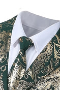 Bild in Galerie-Betrachter laden, Boys Emerald Green & Gold Brocade 2-Piece Suit
