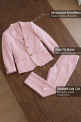 Charger l'image dans la visionneuse de la galerie, Boys Pink 3-Piece Suit for Garden Weddings