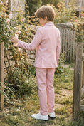 Charger l'image dans la visionneuse de la galerie, Boys Pink 3-Piece Suit for Garden Weddings