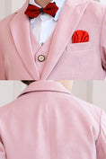 Charger l'image dans la visionneuse de la galerie, Boys Pink 3-Piece Suit for Garden Weddings
