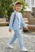 Load image into Gallery viewer, Boys Sky Blue Casual 2-Piece Suit for Country Weddings