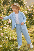 Load image into Gallery viewer, Boys Sky Blue Casual 2-Piece Suit for Country Weddings