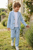 Load image into Gallery viewer, Boys Sky Blue Casual 2-Piece Suit for Country Weddings