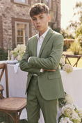 Bild in Galerie-Betrachter laden, Boys Green 2-Piece Suit Jacket and Pants for Formal Events