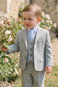 Load image into Gallery viewer, Baby Boys Light Grey Formal Suit for Weddings with Soft Tailoring 3-Piece Suit