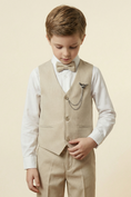Bild in Galerie-Betrachter laden, Boys Ivory Linen Suit for Weddings 2-Piece Suit