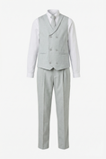 Load image into Gallery viewer, Boys Light Grey Vest and Pants 2-Piece for Weddings