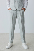 Load image into Gallery viewer, Boys Light Grey Vest and Pants 2-Piece for Weddings