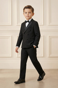 Load image into Gallery viewer, Boys Black Double-Breasted 2-Piece Suit