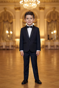 Bild in Galerie-Betrachter laden, Boys Black 2-Piece Suit for Formal Events