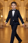 Bild in Galerie-Betrachter laden, Boys Black 2-Piece Suit for Formal Events