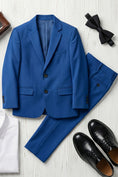 Bild in Galerie-Betrachter laden, Boys Royal Blue Single-Breasted 2-Piece Suit for Outdoor Events