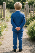 Bild in Galerie-Betrachter laden, Boys Royal Blue Single-Breasted 2-Piece Suit for Outdoor Events