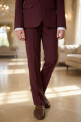 Load image into Gallery viewer, Boys Burgundy 2-Piece Suit for Formal Events