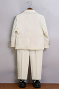 Bild in Galerie-Betrachter laden, Boys Beige Pinstripe 3-Piece Suit for Country Weddings