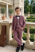 Bild in Galerie-Betrachter laden, Boys Dusty Purple Single-breasted 3-Piece Suit