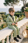Charger l'image dans la visionneuse de la galerie, Boys Sage Green Single-Breasted 2-Piece Suit