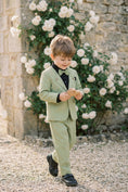 Charger l'image dans la visionneuse de la galerie, Boys Sage Green Single-Breasted 2-Piece Suit