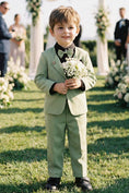 Bild in Galerie-Betrachter laden, Boys Sage Green Single-Breasted 2-Piece Suit