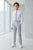 Bild in Galerie-Betrachter laden, Boys Light Grey Formal Pants