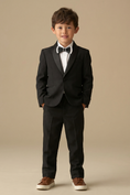 Load image into Gallery viewer, Boys Black Shawl Collar 2-Piece Tuxedo for Weddings & Formal Galas
