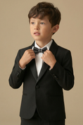 Load image into Gallery viewer, Boys Black Shawl Collar 2-Piece Tuxedo for Weddings & Formal Galas