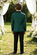 Bild in Galerie-Betrachter laden, Boys Emerald Green 2-Piece Suit for Garden Weddings