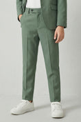 Load image into Gallery viewer, Boys Sage Green 2-Piece Casual Suit with Notch Lapel