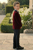 Bild in Galerie-Betrachter laden, Boys Burgundy Shawl Collar Single-Breasted 2-Piece Suit