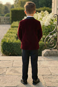 Bild in Galerie-Betrachter laden, Boys Burgundy Shawl Collar Single-Breasted 2-Piece Suit