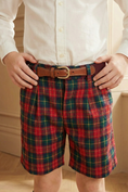 Bild in Galerie-Betrachter laden, Boys Tartan Shorts Wedding Outfit for Formal Occasions