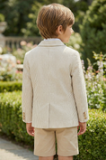 Bild in Galerie-Betrachter laden, Boys Seersucker Blazer for Weddings with Classic Notch Lapel