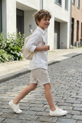 Bild in Galerie-Betrachter laden, Boys Striped Seersucker Shorts for Weddings and Summer Events
