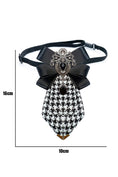 Bild in Galerie-Betrachter laden, Boys Houndstooth Bow Rhinestone Bow Tie