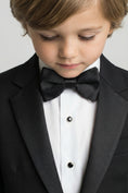 Charger l'image dans la visionneuse de la galerie, Boys Black Tuxedo 2-Piece Set with Satin Shawl Lapel