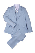 Load image into Gallery viewer, Boys Sky Blue 3-Piece Suit for Mediterranean Villa Weddings